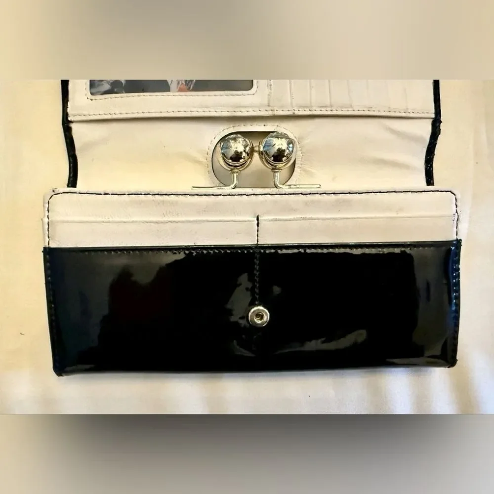 Ted Baker Bobble Matinee Patent Leather Wallet Pup Dog Print
